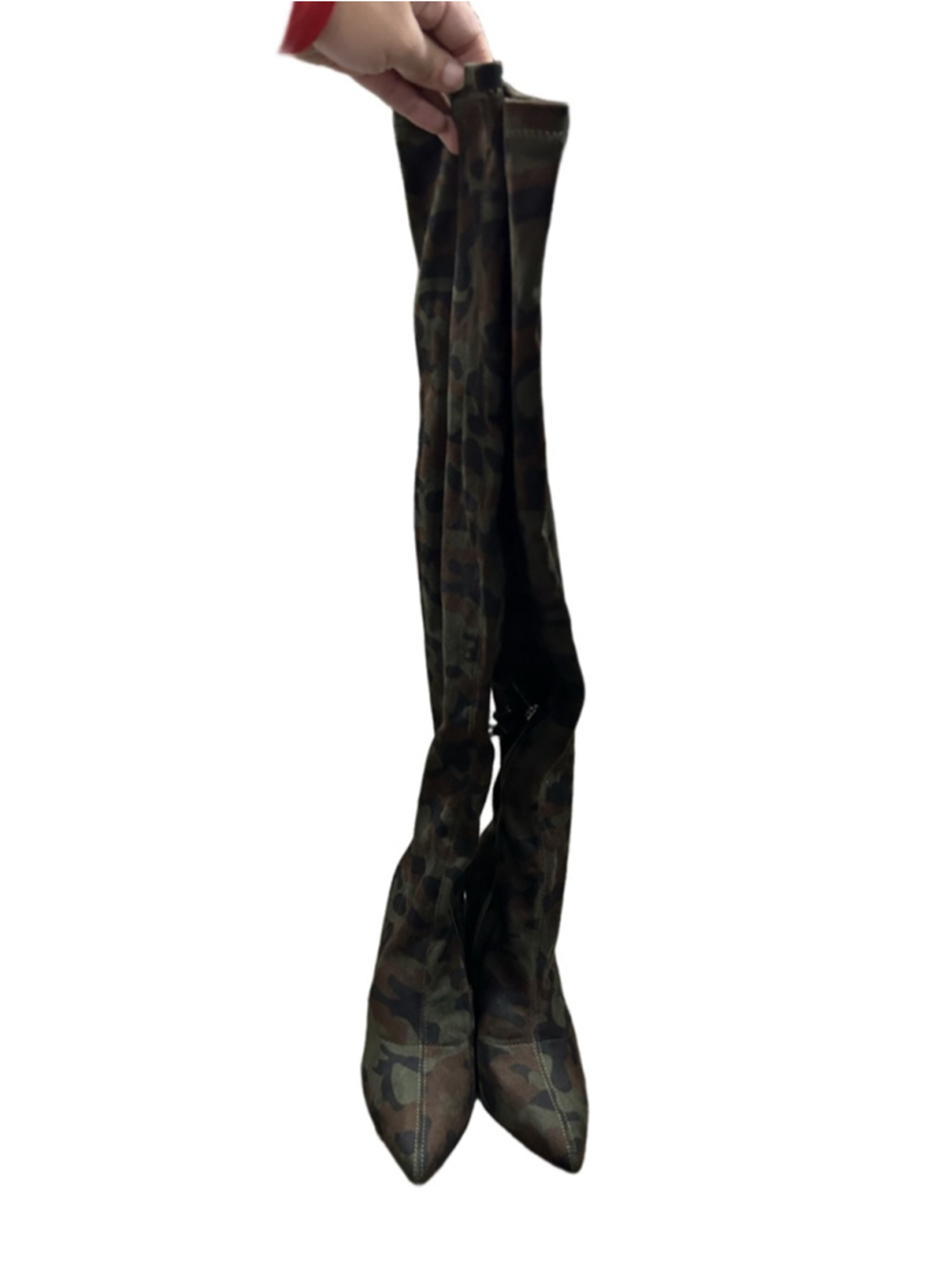 New without the box NY&Co Monia Over the knee boots in camouflage size 7 - Picture 3 of 7